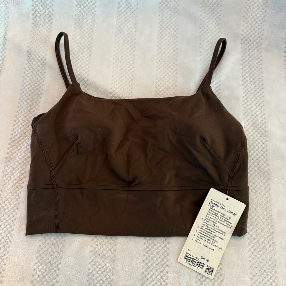 nwt new lululemon wunder train strappy tank size 10